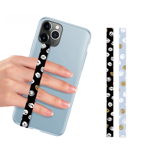 ROCONTRIP Silicone Strap Expandable Smartphone Wrap Handgrip Belt Finger Strap Smartphone Band Lightweight, Anti Drop Straps 2 pieces
